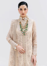 Luxe Serene By Imrozia Embroidered Georgette 3 Piece Unstitched Suit IM25LS D-S-1094 SAND